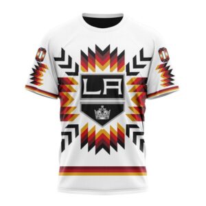 Personalized NHL Los Angeles Kings Special Design With Native Pattern T Shirt 1