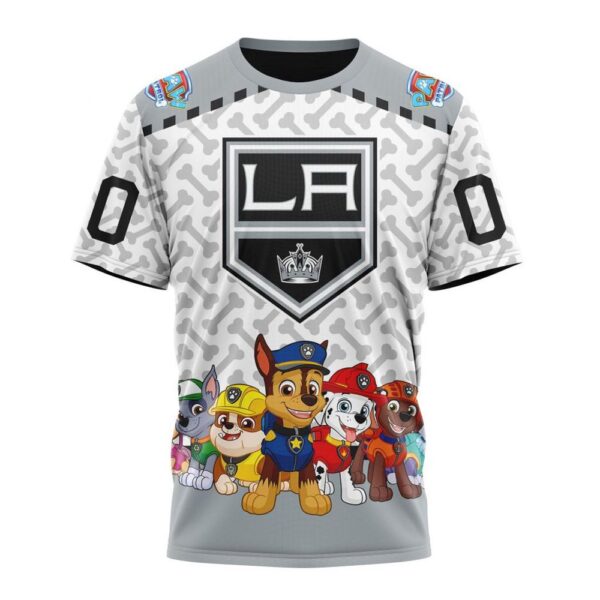 Personalized NHL Los Angeles Kings T-Shirt Special PawPatrol Design T-Shirt