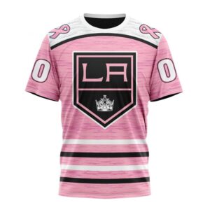 Personalized NHL Los Angeles Kings T Shirt Special Pink Fight Breast Cancer Design T Shirt 1