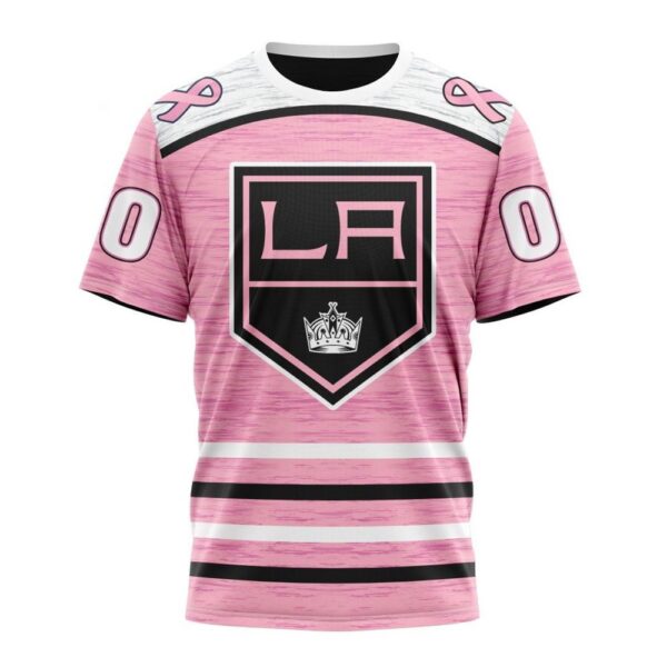 Personalized NHL Los Angeles Kings T-Shirt Special Pink Fight Breast Cancer Design T-Shirt