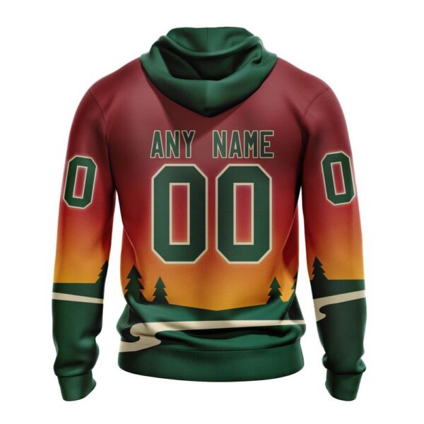 Personalized NHL Minnesota Wild All Over Print Hoodie New Gradient Series Concept Hoodie