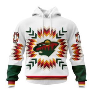Personalized NHL Minnesota Wild Hoodie Special Design With Native Pattern Hoodie 1