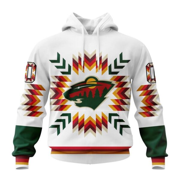 Personalized NHL Minnesota Wild Hoodie Special Design With Native Pattern Hoodie