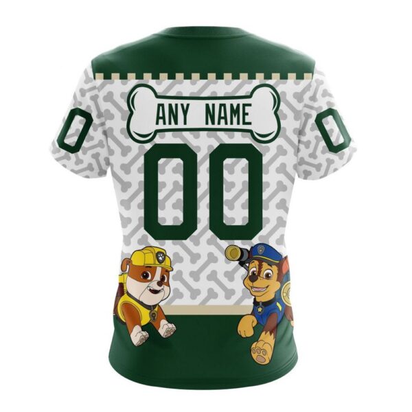 Personalized NHL Minnesota Wild T-Shirt Special PawPatrol Design T-Shirt