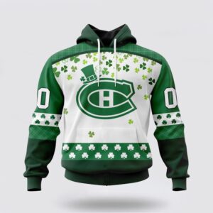 Personalized NHL Montreal Canadiens All Over Print Hoodie Special Design For St Patrick Day Hoodie 1
