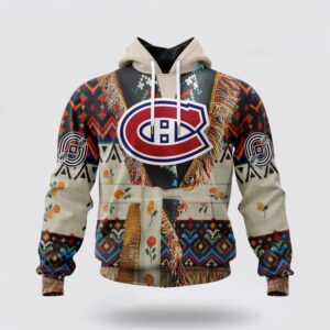 Personalized NHL Montreal Canadiens All Over Print Hoodie Special Native Costume Design Hoodie 1
