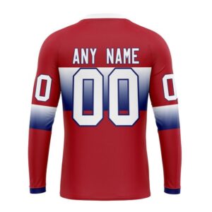 Personalized NHL Montreal Canadiens Crewneck Sweatshirt New Gradient Series Concept 2