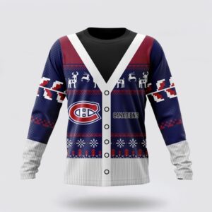 Personalized NHL Montreal Canadiens Crewneck Sweatshirt Specialized Unisex Sweater For Chrismas Season Sweatshirt 1