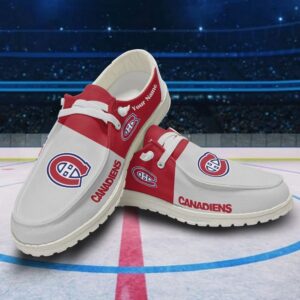 Personalized NHL Montreal Canadiens Hey Dude Shoes For Hockey Fans 1