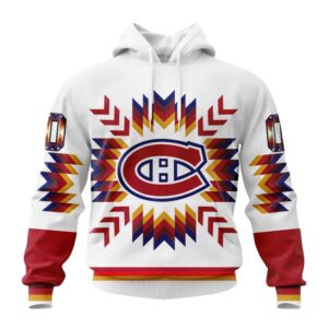 Personalized NHL Montreal Canadiens Hoodie Special Design With Native Pattern Hoodie 1 1