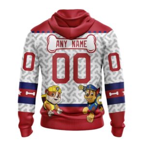 Personalized NHL Montreal Canadiens Hoodie Special PawPatrol Design Hoodie 2