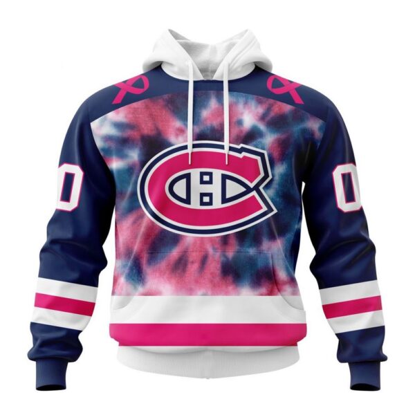 Personalized NHL Montreal Canadiens Hoodie Special Pink October Fight Breast Cancer Hoodie