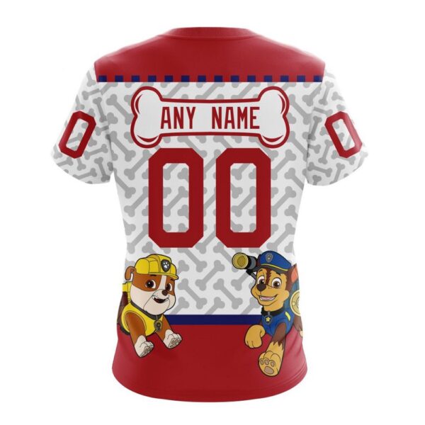 Personalized NHL Montreal Canadiens T-Shirt Special PawPatrol Design T-Shirt