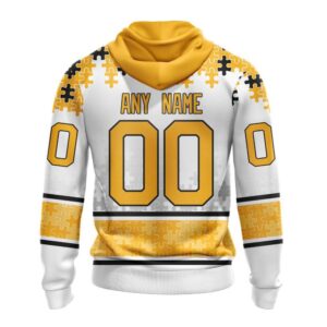 Personalized NHL Nashville Predators All Over Print Hoodie Special Autism Awareness Design With Home Jersey Style Hoodie 2