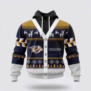 Personalized NHL Nashville Predators All Over Print Unisex Hoodie For Chrismas Season Hoodie 1