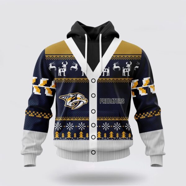 Personalized NHL Nashville Predators All Over Print Unisex Hoodie For Chrismas Season Hoodie