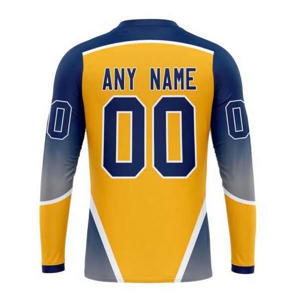 Personalized NHL Nashville Predators Crewneck Sweatshirt New Gradient Series Concept