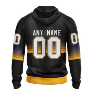 Personalized NHL Nashville Predators Hoodie Special Black And Gradient Design Hoodie 2