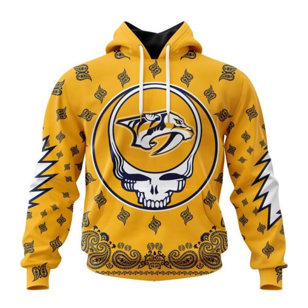 Personalized NHL Nashville Predators Hoodie Special Grateful Dead Design Hoodie