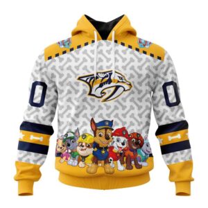 Personalized NHL Nashville Predators Hoodie Special PawPatrol Design Hoodie 1