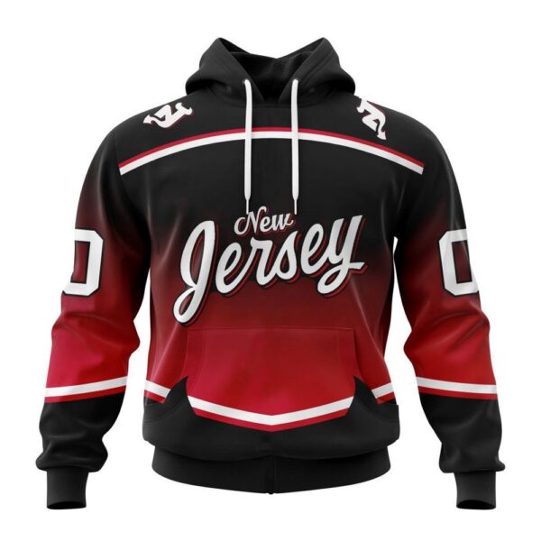 Personalized NHL New Jersey Devils All Over Print Hoodie New Gradient Series Concept Hoodie