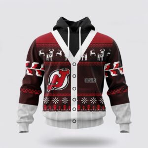 Personalized NHL New Jersey Devils All Over Print Unisex Hoodie For Chrismas Season Hoodie 1