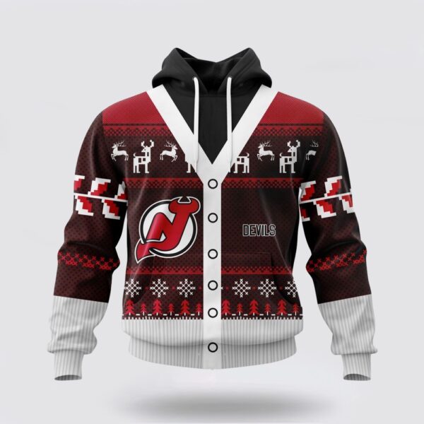 Personalized NHL New Jersey Devils All Over Print Unisex Hoodie For Chrismas Season Hoodie