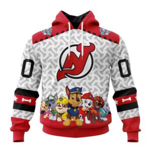 Personalized NHL New Jersey Devils Hoodie Special PawPatrol Design Hoodie 1