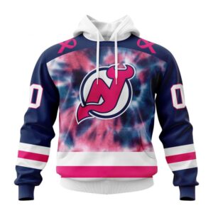 Personalized NHL New Jersey Devils Hoodie Special Pink October Fight Breast Cancer Hoodie 1