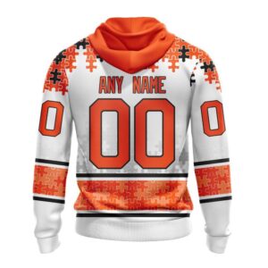 Personalized NHL New York Islanders All Over Print Hoodie Special Autism Awareness Design With Home Jersey Style Hoodie 2