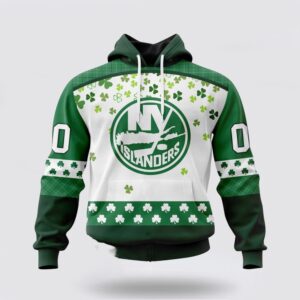 Personalized NHL New York Islanders All Over Print Hoodie Special Design For St Patrick Day Hoodie 1