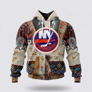 Personalized NHL New York Islanders All Over Print Hoodie Special Native Costume Design Hoodie 1