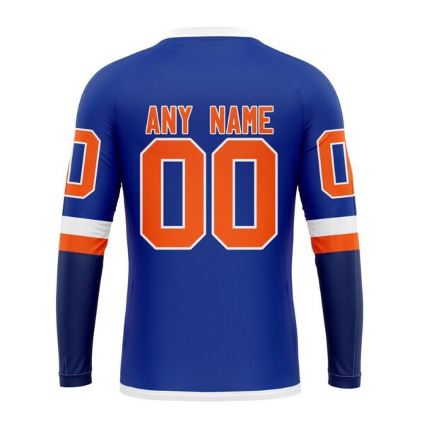 Personalized NHL New York Islanders Crewneck Sweatshirt New Gradient Series Concept