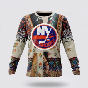 Personalized NHL New York Islanders Crewneck Sweatshirt Specialized Special Native Costume Design Sweatshirt 1