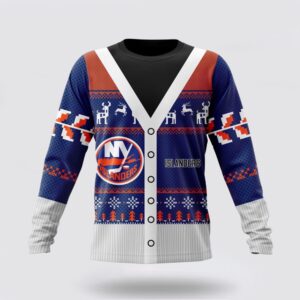 Personalized NHL New York Islanders Crewneck Sweatshirt Specialized Unisex Sweater For Chrismas Season Sweatshirt 1