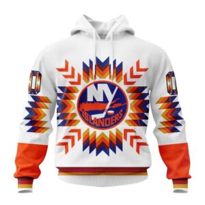 Personalized NHL New York Islanders Hoodie Special Design With Native Pattern Hoodie 1 1