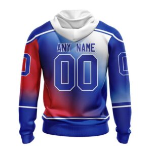 Personalized NHL New York Rangers All Over Print Hoodie New Gradient Series Concept Hoodie 2