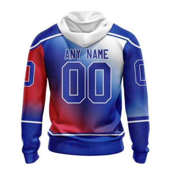 Personalized NHL New York Rangers All Over Print Hoodie New Gradient Series Concept Hoodie