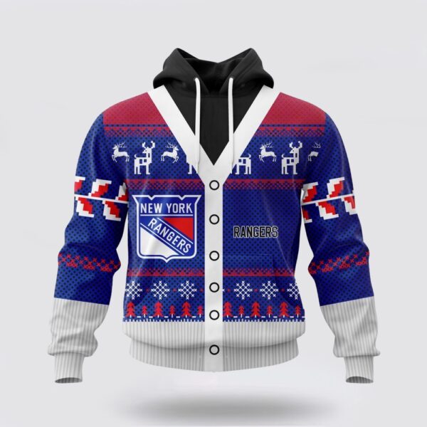 Personalized NHL New York Rangers All Over Print Unisex Hoodie For Chrismas Season Hoodie