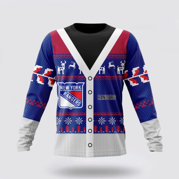 Personalized NHL New York Rangers Crewneck Sweatshirt Specialized Unisex Sweater For Chrismas Season Sweatshirt