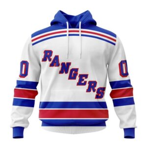 Personalized NHL New York Rangers Hoodie 2024 Away Kits Hoodie 1
