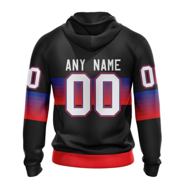 Personalized NHL New York Rangers Hoodie Special Black And Gradient Design Hoodie