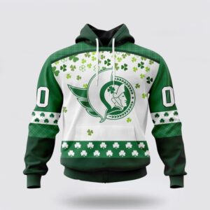 Personalized NHL Ottawa Senators All Over Print Hoodie Special Design For St Patrick Day Hoodie 1