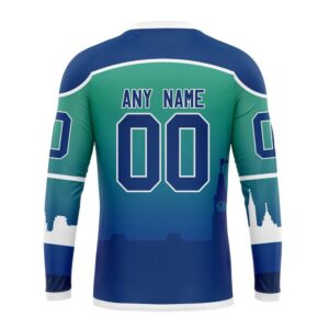 Personalized NHL Ottawa Senators Crewneck Sweatshirt New Gradient Series Concept 2