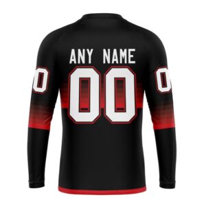 Personalized NHL Ottawa Senators Crewneck Sweatshirt Special Black And Gradient Design 2