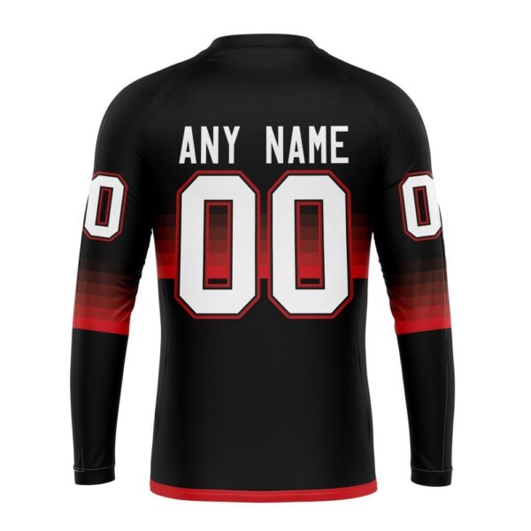 Personalized NHL Ottawa Senators Crewneck Sweatshirt Special Black And Gradient Design