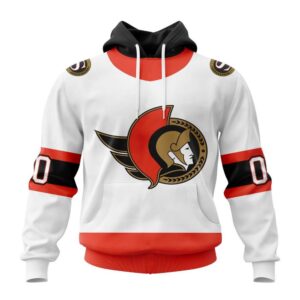 Personalized NHL Ottawa Senators Hoodie 2024 Away Kits Hoodie 1