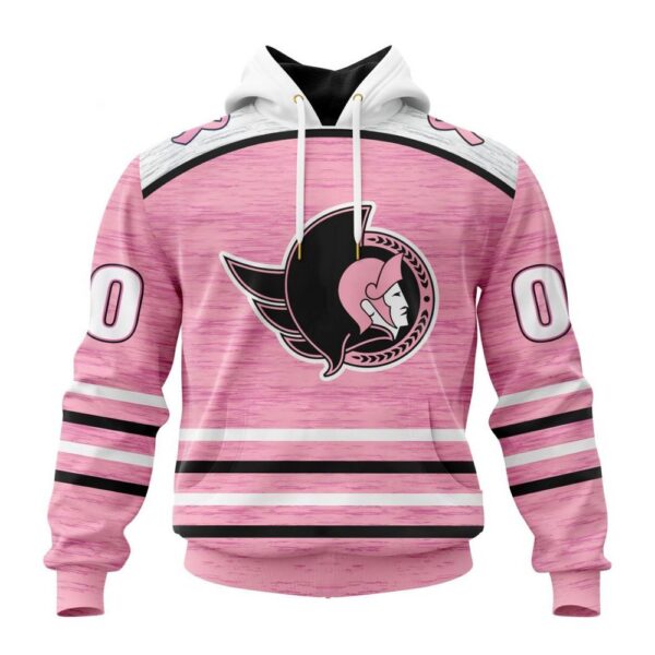 Personalized NHL Ottawa Senators Hoodie Special Pink Fight Breast Cancer Design Hoodie