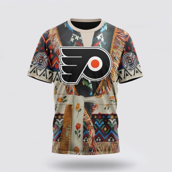 Personalized NHL Philadelphia Flyers 3D T Shirt Special Native Costume Design T Shirt