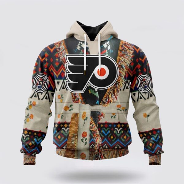 Personalized NHL Philadelphia Flyers All Over Print Hoodie Special Native Costume Design Hoodie